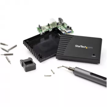 StarTech.com 20-Bit sähköinen tarkkuusruuvimeisselisarja - kannettava/mini-akkukäyttöinen bittiruuvimeisselisarja elektroniikan, kannettavien, tietokoneiden, tablettien ja puhelimien korjauksiin - magneettinen - langaton