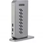 StarTech.com USB-C USB-A telakka - Hybridi universaali USB 3.0 telakointiasema USB-C- tai USB-A-kannettavalle tietokoneelle - Kahden näytön 4K 60Hz HDMI/DisplayPort - 6x USB-A, GbE - USB 3.1 Gen 1 - Windows/Mac