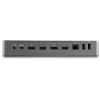 StarTech.com Universaali kannettavan tietokoneen telakointiasema, Hybridi-USB-C- & USB-A-telakka, Dual 4K DP & HDMI, 100W PD, Mac / Windows / Chrome OS, 4x USB 5Gbps keskitin, GbE