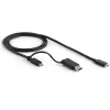 StarTech.com Universaali kannettavan tietokoneen telakointiasema, Hybridi-USB-C- & USB-A-telakka, Dual 4K DP & HDMI, 100W PD, Mac / Windows / Chrome OS, 4x USB 5Gbps keskitin, GbE
