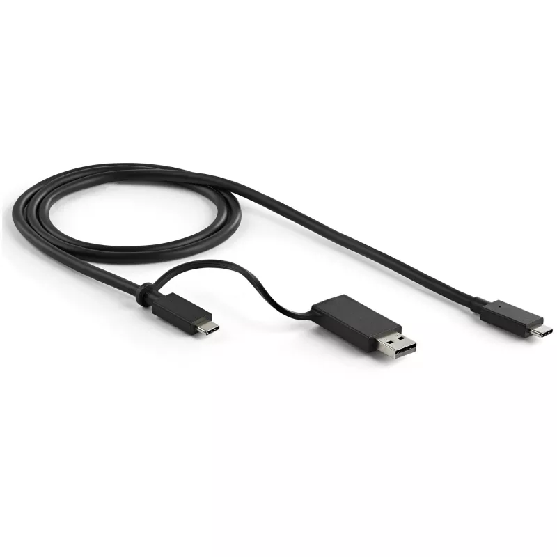 StarTech.com Universaali kannettavan tietokoneen telakointiasema, Hybridi-USB-C- & USB-A-telakka, Dual 4K DP & HDMI, 100W PD, Mac / Windows / Chrome OS, 4x USB 5Gbps keskitin, GbE