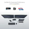 StarTech.com Universaali kannettavan tietokoneen telakointiasema, Hybridi-USB-C- & USB-A-telakka, Dual 4K DP & HDMI, 100W PD, Mac / Windows / Chrome OS, 4x USB 5Gbps keskitin, GbE
