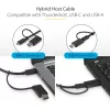 StarTech.com Universaali kannettavan tietokoneen telakointiasema, Hybridi-USB-C- & USB-A-telakka, Dual 4K DP & HDMI, 100W PD, Mac / Windows / Chrome OS, 4x USB 5Gbps keskitin, GbE