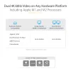 StarTech.com Universaali kannettavan tietokoneen telakointiasema, Hybridi-USB-C- & USB-A-telakka, Dual 4K DP & HDMI, 100W PD, Mac / Windows / Chrome OS, 4x USB 5Gbps keskitin, GbE