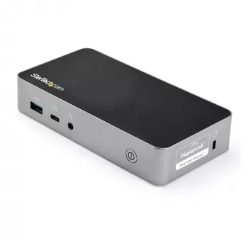 StarTech.com USB-C telakka - Kahden näytön 1080p HDMI kannettavan tietokoneen telakointiasema - 65W Power Delivery - 1x USB-C, 3x USB-A, Ethernet - Kahden näytön videonäyttö USB 3.1 Gen 1 Type-C telakka - Mac & Windows