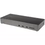 StarTech.com USB C telakka - Kolmen 4K näytön USB Type-C telakointiasema - 100W Power Delivery - DP 1.4 Alt Mode & DSC, 2x DisplayPort 1.4/HDMI 2.0 - 6xUSB (2x 10Gbps) - Windows/Chrome