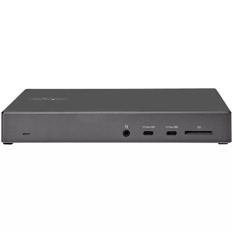 StarTech.com USB C telakka - Kolmen 4K näytön USB Type-C telakointiasema - 100W Power Delivery - DP 1.4 Alt Mode & DSC, 2x DisplayPort 1.4/HDMI 2.0 - 6xUSB (2x 10Gbps) - Windows/Chrome