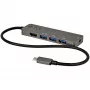 StarTech.com USB-C-moniporttiadapteri - USB-C–HDMI 2.0b 4K 60Hz (HDR10), 100W Power Delivery läpivienti, 4-porttinen USB 3.0 keskitin - USB Type-C mini-telakka - 30 cm pitkä, kiinteä kaapeli