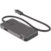 StarTech.com DKT30CHSDPD USB-C-moniporttisovitin minitelakka, 4K HDMI, 100 W PD, SD/microSD-korttipaikka, 3-porttinen USB 3.0 -keskitin, 30 cm kiinteä kaapeli