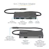 StarTech.com DKT30CHSDPD USB-C-moniporttisovitin minitelakka, 4K HDMI, 100 W PD, SD/microSD-korttipaikka, 3-porttinen USB 3.0 -keskitin, 30 cm kiinteä kaapeli