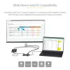 StarTech.com DKT30CHSDPD USB-C-moniporttisovitin minitelakka, 4K HDMI, 100 W PD, SD/microSD-korttipaikka, 3-porttinen USB 3.0 -keskitin, 30 cm kiinteä kaapeli