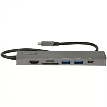 StarTech.com USB-C-moniporttiadapteri-keskitin, USB-C–4K 60Hz HDMI, Gigabit-Ethernet ja 100W kannettavan tietokoneen lataustoiminto Macbook Pro / Air ja Windows