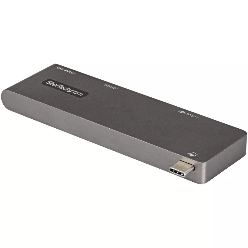 StarTech.com USB-C-moniporttiadapteri MacBook Pro/Air – USB Type-C–4K HDMI, 100 W Power Delivery läpivienti, SD-/MicroSD-paikka, 2-porttinen USB 3.0 keskitin – Kannettava USB-C mini-telakka