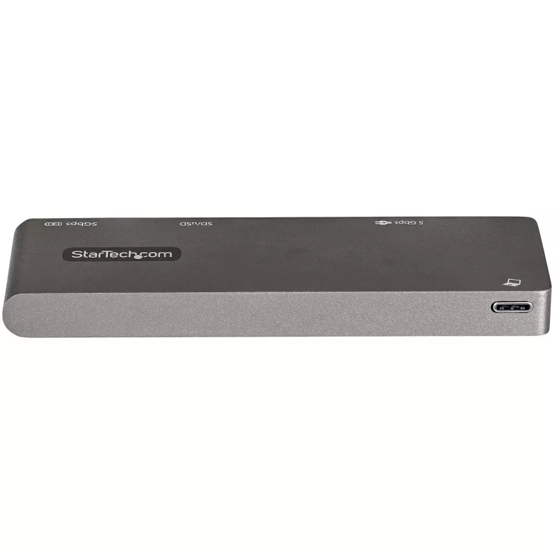 StarTech.com USB-C-moniporttiadapteri MacBook Pro/Air – USB Type-C–4K HDMI, 100 W Power Delivery läpivienti, SD-/MicroSD-paikka, 2-porttinen USB 3.0 keskitin – Kannettava USB-C mini-telakka