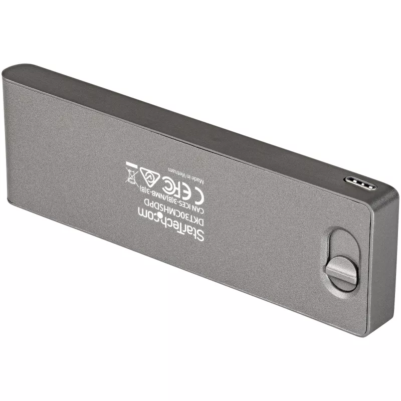 StarTech.com USB-C-moniporttiadapteri MacBook Pro/Air – USB Type-C–4K HDMI, 100 W Power Delivery läpivienti, SD-/MicroSD-paikka, 2-porttinen USB 3.0 keskitin – Kannettava USB-C mini-telakka