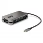 StarTech.com USB-C-moniporttiadapteri – HDMI/VGA – 4K 60 Hz – 3-porttinen USB-keskitin – 100 W Power Delivery läpivienti – GbE – Mini-telakointiasema matkalle lataustoiminnolla – Käärittävä kaapeli, 30 cm