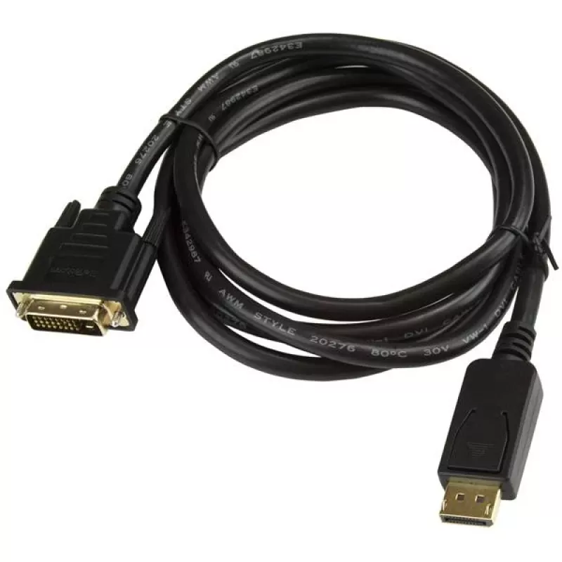 StarTech.com 1,8 m DisplayPort–DVI-kaapeli, DisplayPort–DVI-adapterikaapeli, passiivinen DP–DVI-D-videomuunnin, 1080p – korvaa DP2DVIMM6