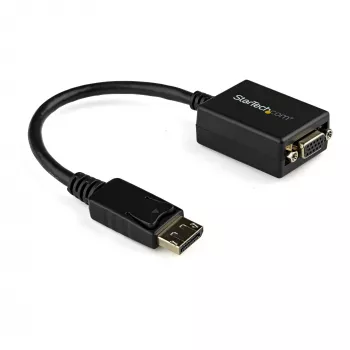 StarTech.com DisplayPort–VGA-adapteri - aktiivinen DP–VGA-muunnin - 1080p video - DisplayPort-sertifioitu - DP/DP++ lähde–VGA näyttökaapeliadapteri - lukittuva DP-liitin