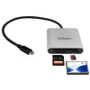 StarTech.com USB 3.0 Flash-muistikortin lukija/kirjoittaja USB-C - SD, microSD, CompactFlash