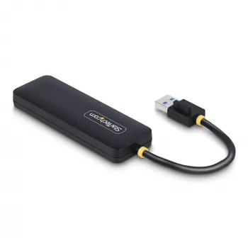 StarTech.com 4-porttinen USB-A-keskitin, 5 Gbit/s, väylävirralla toimiva, kompakti matkakäyttöön tarkoitettu mini-USB-keskitin, moniporttinen USB 3.0 -jakaja, kannettava USB-keskitin, ylivirtasuojaus (OCP)