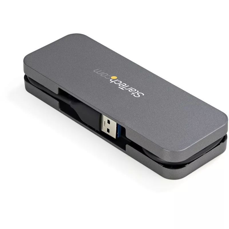 StarTech.com 4-porttinen USB 3.0 -hubi - USB-A 4x USB-A:ksi - SuperSpeed 5Gbps kannettava USB 3.1 Gen 1 Type-A -hubi - USB-väylästä virtansa saava - kannettavan/pöytäkoneen USB-hubi pitkällä 28 cm:n kaapelilla ja kaapelinhallinnalla~4-porttinen USB 3.0 -hubi - USB-A 4x USB-A:ksi - SuperSpeed 5Gbps kannettava USB 3.2 Gen 1 Type-A -hubi - USB-väylästä virtansa saava - kannettavan/pöytäkoneen
