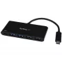 StarTech.com HB30C4AFPD 4-porttinen USB-C-keskitin, USB-C – 4x USB-A, USB 3.0 SuperSpeed 5Gbps, Power Delivery 2.0