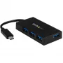 StarTech.com 4-porttinen USB-C-hubi - USB Type-C -hubi 4x USB-A-liitännällä (USB 3.0/3.1 Gen 1 SuperSpeed 5 Gbit/s) - USB-väylä- tai oma virransyöttö - kannettava USB-C–USB-A BC 1.2 -latausnapa verkkolaitteella~4-porttinen USB-C-hubi - USB Type-C -hubi 4x USB-A-liitännällä USB 3.0 -hubi (5 Gbit/s) - USB-väylä- tai oma virransyöttö - kannettava USB-C–USB-A BC 1.2 -latausnapa verkkolaitteella