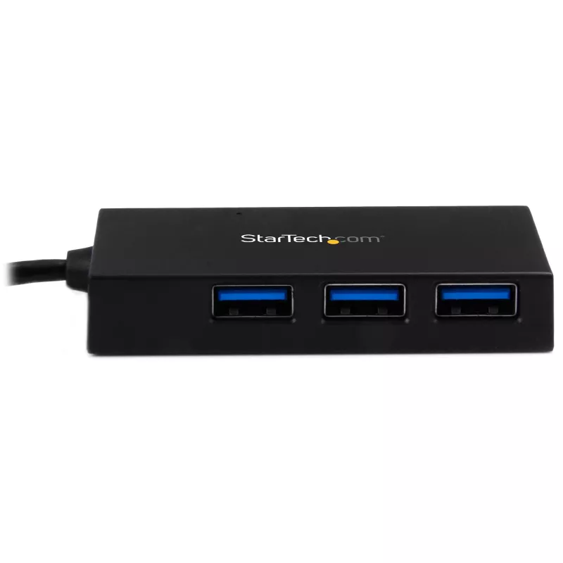 StarTech.com 4-porttinen USB-C-hubi - USB Type-C -hubi 4x USB-A-liitännällä (USB 3.0/3.1 Gen 1 SuperSpeed 5 Gbit/s) - USB-väylä- tai oma virransyöttö - kannettava USB-C–USB-A BC 1.2 -latausnapa verkkolaitteella~4-porttinen USB-C-hubi - USB Type-C -hubi 4x USB-A-liitännällä USB 3.0 -hubi (5 Gbit/s) - USB-väylä- tai oma virransyöttö - kannettava USB-C–USB-A BC 1.2 -latausnapa verkkolaitteella