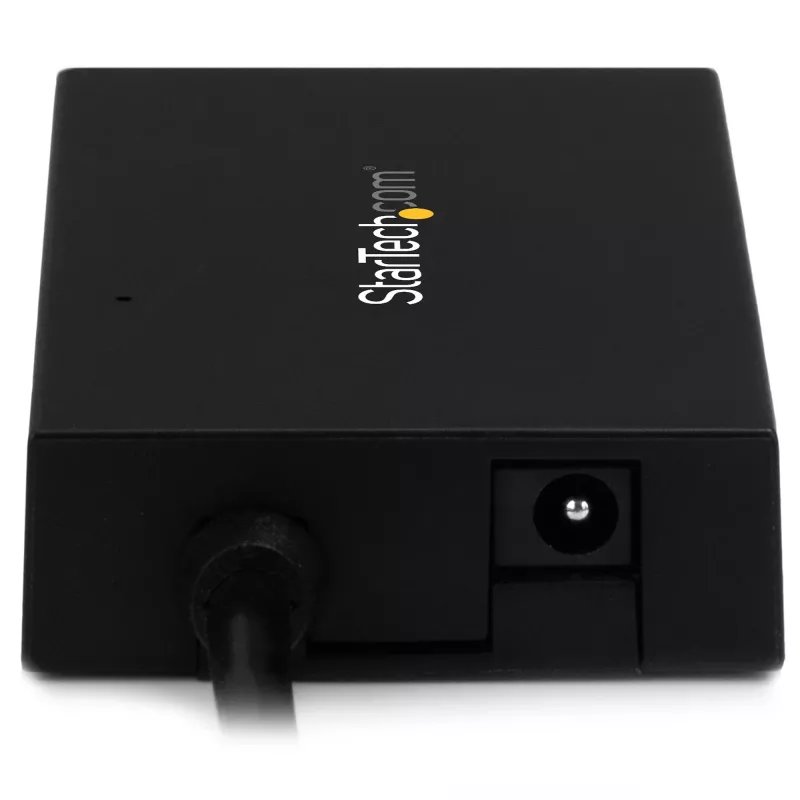 StarTech.com 4-porttinen USB-C-hubi - USB Type-C -hubi 4x USB-A-liitännällä (USB 3.0/3.1 Gen 1 SuperSpeed 5 Gbit/s) - USB-väylä- tai oma virransyöttö - kannettava USB-C–USB-A BC 1.2 -latausnapa verkkolaitteella~4-porttinen USB-C-hubi - USB Type-C -hubi 4x USB-A-liitännällä USB 3.0 -hubi (5 Gbit/s) - USB-väylä- tai oma virransyöttö - kannettava USB-C–USB-A BC 1.2 -latausnapa verkkolaitteella