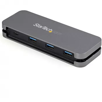 StarTech.com 4-porttinen USB-C-hubi - 3x USB-A/1x USB-C - 5Gbps USB 3.0 Type-C -hubi (3.2/3.1 Gen 1) - väylävirralla toimiva - kannettava USB-C–USB-A-sovitinhubi - 28,5 cm:n (11,2 tuuman) kaapeli kaapelinhallinnalla~4-porttinen USB-C-hubi - 3x USB-A/1x USB-C - USB 3.0 Type-C -hubi - USB 3.2 Gen 1 (5 Gbit/s) - väylävirralla toimiva - kannettava USB-C–USB-A-sovitinhubi - 11,2 tuuman (28,5 cm:n)