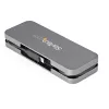 StarTech.com 4-porttinen USB-C-hubi - 3x USB-A/1x USB-C - 5Gbps USB 3.0 Type-C -hubi (3.2/3.1 Gen 1) - väylävirralla toimiva - kannettava USB-C–USB-A-sovitinhubi - 28,5 cm:n (11,2 tuuman) kaapeli kaapelinhallinnalla~4-porttinen USB-C-hubi - 3x USB-A/1x USB-C - USB 3.0 Type-C -hubi - USB 3.2 Gen 1 (5 Gbit/s) - väylävirralla toimiva - kannettava USB-C–USB-A-sovitinhubi - 11,2 tuuman (28,5 cm:n)