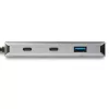 StarTech.com 4-porttinen USB C -keskitin, jossa 2x USB A ja 2x USB C – SuperSpeed 10 Gbit/s USB Type-C 3.1/3.2 Gen 2 -keskitin – USB-väylävirransyöttö – kannettava USB-C–USB-adapterikeskitin – alumiini – 25 cm (9,8 inch) kaapeli