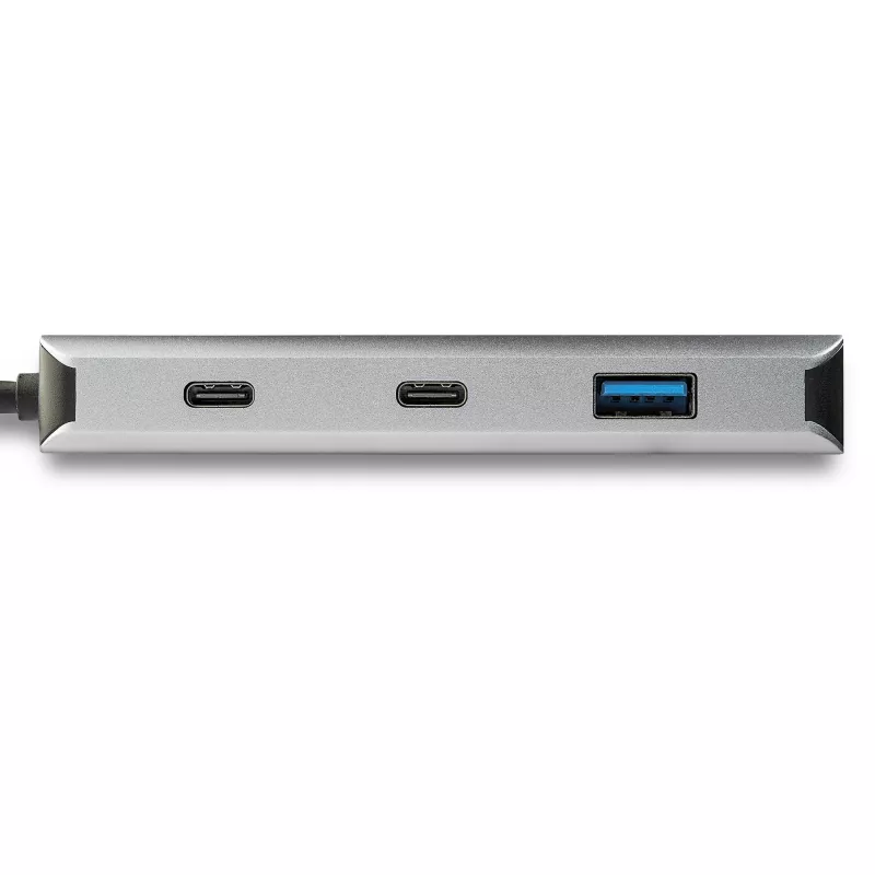 StarTech.com 4-porttinen USB C -keskitin, jossa 2x USB A ja 2x USB C – SuperSpeed 10 Gbit/s USB Type-C 3.1/3.2 Gen 2 -keskitin – USB-väylävirransyöttö – kannettava USB-C–USB-adapterikeskitin – alumiini – 25 cm (9,8 inch) kaapeli