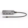 StarTech.com 4-porttinen USB-C-keskitin USB-C DP Alt Mode -videolähdöllä 4K 60Hz - 3x USB-A, 1x USB Type-C, 100W Power Delivery -läpivienti, USB 3.2 10Gbps, 30cm kaapeli, kannettava USB-keskitin