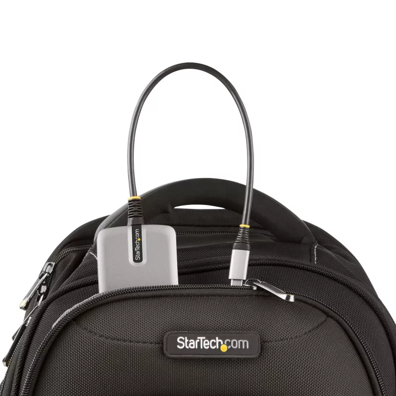 StarTech.com 4-porttinen USB-C-keskitin USB-C DP Alt Mode -videolähdöllä 4K 60Hz - 3x USB-A, 1x USB Type-C, 100W Power Delivery -läpivienti, USB 3.2 10Gbps, 30cm kaapeli, kannettava USB-keskitin