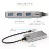 StarTech.com 4-porttinen USB-C-keskitin USB-C DP Alt Mode -videolähdöllä 4K 60Hz - 3x USB-A, 1x USB Type-C, 100W Power Delivery -läpivienti, USB 3.2 10Gbps, 30cm kaapeli, kannettava USB-keskitin