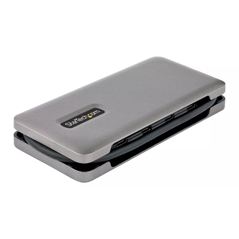 StarTech.com HB31CM4CPD3 4-porttinen USB-C-hubi, 4x USB-C, USB 3.2 Gen 2 10 Gbps, 100 W Power Delivery -läpivienti, 25 cm (9,8 tuuman) kaapeli