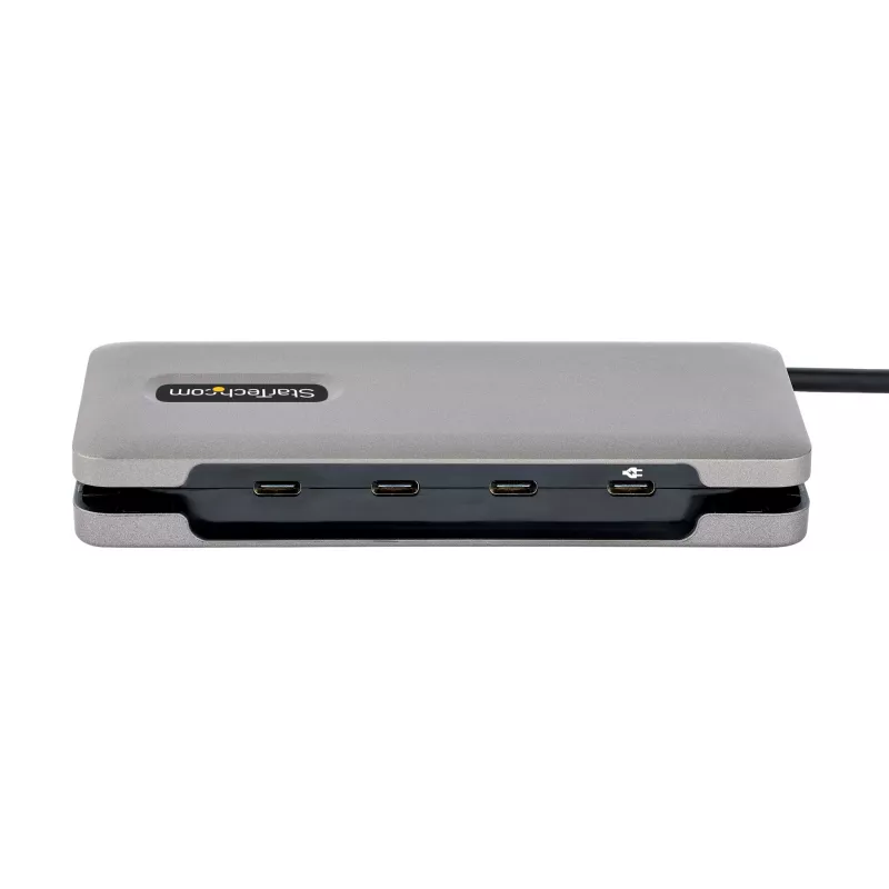 StarTech.com HB31CM4CPD3 4-porttinen USB-C-hubi, 4x USB-C, USB 3.2 Gen 2 10 Gbps, 100 W Power Delivery -läpivienti, 25 cm (9,8 tuuman) kaapeli