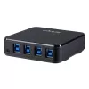 StarTech.com 4–4 USB 3.0 -oheislaitevaihtokotelo, 5 Gbit/s, Micro-USB Type-B, musta, muovi, CE, FCC, REACH, 0–40 °C