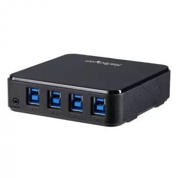 StarTech.com 4–4 USB 3.0 -oheislaitevaihtokotelo, 5 Gbit/s, Micro-USB Type-B, musta, muovi, CE, FCC, REACH, 0–40 °C