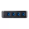 StarTech.com 4–4 USB 3.0 -oheislaitevaihtokotelo, 5 Gbit/s, Micro-USB Type-B, musta, muovi, CE, FCC, REACH, 0–40 °C