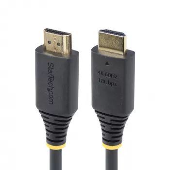 StarTech.com 30 cm (1 ft) High Speed HDMI -kaapeli, 4K 60 Hz/1440p 144 Hz, HDR10/HDCP 2.2/ARC, 18 Gbit/s, UHD HDMI 2.0 -kaapeli TV:lle/monitorille/näytölle, TPE-päällyste