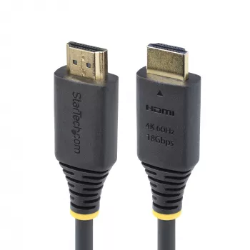 StarTech.com 4 m (13 ft) Premium-sertifioitu High-Speed-HDMI-kaapeli, 4K 60Hz/1440p 144Hz, HDR10/HDCP 2.2/ARC, 18 Gbit/s, UHD HDMI 2.0 -kaapeli TV/monitori/näyttö, TPE-päällyste