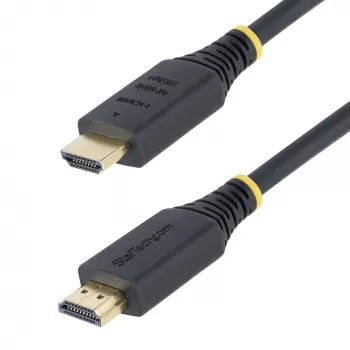 StarTech.com 50 cm Premium-sertifioitu High-Speed-HDMI-kaapeli, 4K 60Hz/1440p 144Hz, HDR10/HDCP 2.2/ARC, 18Gbps, UHD HDMI 2.0 -kaapeli TV/monitori/näyttö, TPE-päällyste