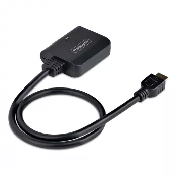 StarTech.com 2-porttinen HDMI-jakaja, 4K 60Hz HDMI 2.0 -video, 4K HDMI -jakaja 1 in 2 out, 1x2 HDMI-näyttö/lähtö-jakaja, HDR/HDCP, 50 cm integroitu HDMI-kaapeli