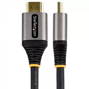 StarTech.com 10ft (3 m) HDMI 2.1 -kaapeli 8K – sertifioitu Ultra High Speed HDMI -kaapeli 48 Gbit/s – 8K 60Hz/4K 120Hz HDR10+ eARC – Ultra HD 8K HDMI -kaapeli – monitori/TV/näyttö – joustava TPE-päällyste