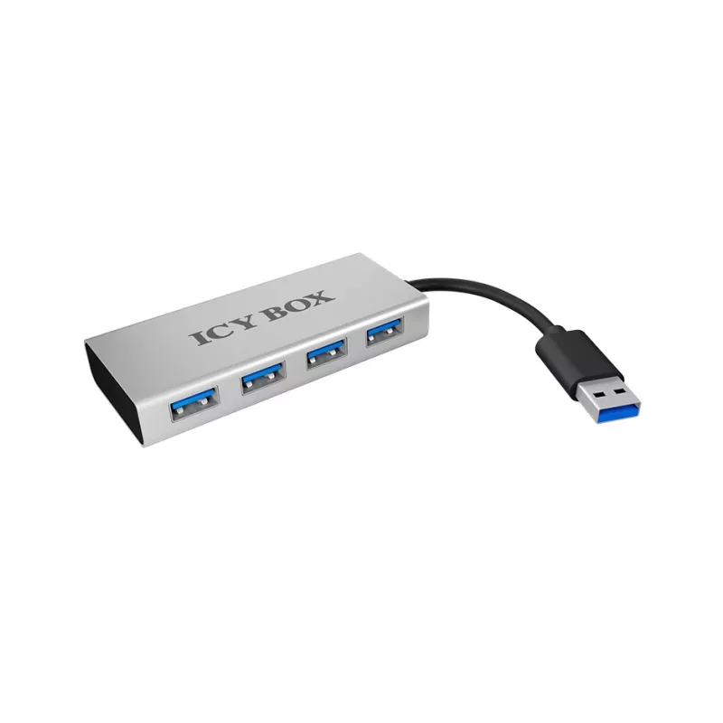 ICY BOX IB-AC6104 USB 3.2 Gen 1 (3.1 Gen 1) Type-A 5000 Mbit/s valkoinen