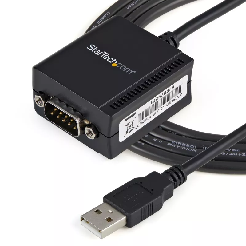 StarTech.com 1 portin FTDI USB-sarjaportti RS232 -adapterikaapeli COM-portin säilytyksellä
