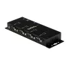 StarTech.com 4 portin USB-DB9 RS232 -sarja-adapterikeskitin – teollinen DIN-kisko- ja seinäasennus