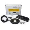 StarTech.com 4 portin USB-DB9 RS232 -sarja-adapterikeskitin – teollinen DIN-kisko- ja seinäasennus